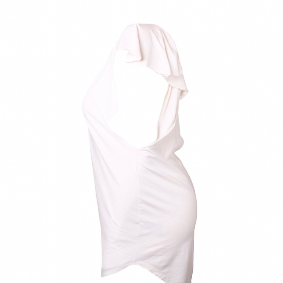 Kimchi Blue Ruffle Sleeve Ivory Shirt Dress - Picture 1 of 3